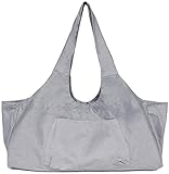 Namvo Große Yogamatten-Tasche, Mehrzweck-Turnbeutel, Yogamatte, Tragetasche, Tragetasche, mit Seitentasche, passend für die meisten Mattengrößen, Grau