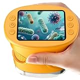 1000X Kinder Handy Mikroskop Lupe: Digitale Taschenmikroskop mit 2.0' IPS Bildschirm & 8 LED Licht - Geschenk ab 3-6 6-12 Jährige - Mini Magnifying Glass - Kids Gartenspielzeug