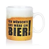 FunX Kaffeetasse Bier XXL - Tasse als lustiges Männergeschenk für Freund, Papa und Bruder -Ideal zu Weihnachten und Geburtstag - 900 ml