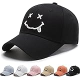 DURINM Baseball Cap Herren Damen Kappe Verstellbare Baumwolle Outdoor Running Freizeit Basecap Sport Unisex Baseball Mütze Kopfbedeckung Outdoor (Schwarz-2)