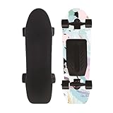 Elektrisches Skateboard mit Fernbedienung, Cruiser-Skateboard, Höchstgeschwindigkeit 22 km/h, Max. Reichweite 26 Meilen, Elektrisches Longboard für Erwachsene und Jugendliche,C