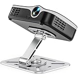 Jubor Desktop Projektorhalterung, 360° Drehbare Beamer Wandhalterung, Projektor Deckenhalterung mit 1/4 Gewinde Kompatibel mit den Meisten Projektor, Projektor Ständer für Heimkino, Spielzimmer, Büro