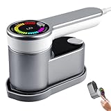 Dampfbügeleisen Mini, 1200 W Reisebügeleisen Für Kleidung, Steamer Dampfglätter, Faltbares Tragbares Reisebügeleisen Mit 120 Ml Wassertank Mit Display & 6 Modi Drehung Steam Iron Für Zuhaus