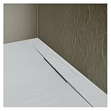 MOB-IN Duschwanne ONA Steinoptik, extraflach, hellgrau