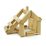 Tegu Magnetisches Entdeckerset Natur 40-teilig Magnetische Holzbausteine Holzset Holzspielzeug Bausteine für Kinder
