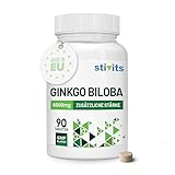 Ginkgo Biloba 6000 mg – 90 vegane Tabletten – Lutein-freier 50:1 Ginkgo-Extrakt – für Gehirn, Konzentration & Durchblutung – Laborgeprüft, ohne Gentechnik – EU-Herstellung