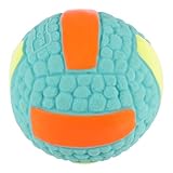 Happyyami Pet-Ball knete knetspielzeug Dogs Toys Dog Toys Zahnreinigungsspielzeug kauspielzeug chew Toy Rugbyball- Ballspielzeug für Hunde Haustier Emulsion Blue