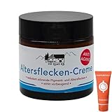 Altersflecken-Creme Vom Pullach Hof 1x 50ml I reduziert störende Pigment- und Altersflecken I für Gesicht, Hände und Dekolleté I wirkt vorbeugend I Anti Aging I Spar-Set plus Pharma Perle give-away