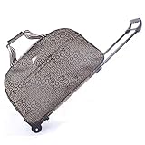 Rollende Seesack Mit Rädern Trolley-Tasche Business Kurzreisegepäck Rolltasche Trolly Koffer Wasserdicht Mode Herren Damen Reisetaschen mit Rollen Für Reisen, Sport(Style 1)