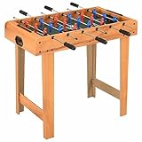 Xichuzi Mini-Kickertisch 69×37×62 cm Ahorn Tischkicker, Tischfussball, Tischkicker Bälle, Tischkicker, Spieltisch