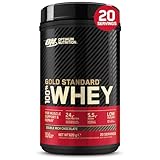 Optimum Nutrition Gold Standard 100% Molkenproteinpulver für Muskelaufbau und -regeneration mit natürlich vorkommendem Glutamin und BCAA-Aminosäuren, Double Rich Chocolate, 20 Portionen, 620g