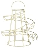 Esschert Design Eierständer aus Metall, 18 x 18 x 23 cm, in weiß, Frühstücksei-Ständer