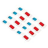 Housoutil 100St 3D-Brille Filmbrille Kartonrahmen 3D für Filme zu Hause 3D-Ansicht 3 rot videobrille Video Glasses schnapsgläser Anaglyphenbrille aus Pappe Pappgläser Papier Colorful