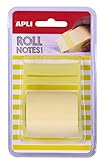 APLI 18190 Haftnotiz-Spender, 50 mm x 8 m, Pastellgelb