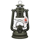Feuerhand Sturmlaterne Baby Special 276 - Made in Germany seit 1893 - Petroleumlampe aus pulverbeschichtetem Stahl und bruchsicherem Glas - Oliv