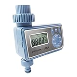 POPETPOP 1 Stück Garten Wasser Timer pflanzenbewässererung wasserzeitschaltuhr Garden sprinklers Bewässerung Rasen Digitale zeitschaltuhr Wassersprinkler-Timer LCD-Gartenwasserregler Blue