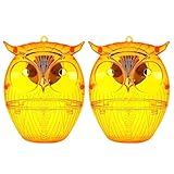 Wespenfallen zum Aufhängen im Freien – Solar-Wespenfallen zum Aufhängen, 2 x Bienenfänger mit LED-Licht, wiederverwendbar, für Bauernhof, Garten, Terrasse, Innenhof, Außenbereich