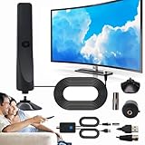 Wavetune Tv Antenna, Wavetune Antenna, 4k Ultra-Clear Wave Tune Tv Antenna, Wavetune Tv Antenna with Scanner, Digital Tv Antenna Indoor with Amplifier Signal Booster, Plug Play for Home Viewing (1)