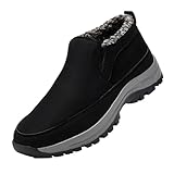 Winterschuhe Herren Warme Gefüttert Winterstiefel Wasserdicht Rutschfest Schneestiefel Outdoor Winterboots Trekking Wanderschuhe Kurzschaft Stiefeletten Arbeit Stiefel Winter Outdoor Boots, 43