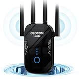 QLOCOM 2025 Neuestes WLAN Verstärker 1200Mbit/s Repeater, Dualband 5GHz & 2.4GHz WiFi Booster mit WPS, WiFi Internet Verstärker Kompatibel Allen WLAN Geräten