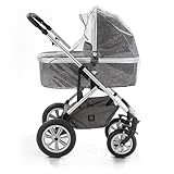 Zamboo Universal Komfort Regenschutz für Kinderwagen/Babywannen - gute Luftzirkulation, Sichtfenster mit Vordach, Schadstofffrei