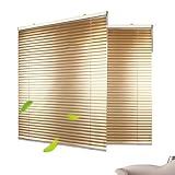 Lichtdurchlässig Rollo Aus Aluminium mit Lochung – Jalousie Als Sichtschutz und Dekoration, Plissee Faltrollo für Fenster Im Wohnzimmer, Küche Oder Büro