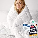 Blumtal Winterdecke 135x200 cm im 2er Set - Oeko-TEX zertifizierte Bettdecke 135x200 cm - extra Dicke Winter Decke - Steppdecke Winter - Steppbettdecke waschbar 95 °C - Füllmenge 400gsm