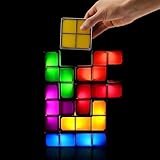 LOSCHEN Nachtlicht, stapelbare LED-Tischlampe zum Selberbauen, 7 Farben, ineinandergreifend, neuartig, 3D-Puzzle, magisches Licht, hell, für Kinder, Jugendliche, Gamer (USB)