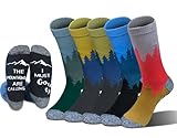 ANOTION Wandersocken für Herren und Damen, 5 Paar