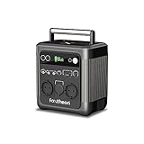Tragbare Power Station 518WH Stromgenerator - 220V/600W Outdoor Notstromaggregat mit DC/AC Inverter, Leicht Generator für Picknick, Angeln, Reise, Party, Camping, Notfall - 1200W Spitze