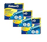 Pelikan Tintenpatronen 4001 301705, Standardpatronen, türkis, 60 Stück