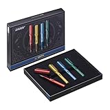 Lamy AL-star Harry Potter 4er-Set – Special Edition Füllhalter mit Gravur der Häuser - Stahlfeder in Strichbreite F – leichtes Aluminiumgehäuse – inkl. Tintenpatrone T10 blau – Rechtshänder