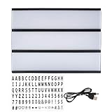 Vintage-Kino-Brett – Leuchtkasten mit Buchstaben für Veranstaltungsanzeige, 96 Buchstaben, LED-Anzeige, Retro-Nachrichtenschild, dekorativer Party-Tischakzent, Outdoor-Schule, Versammlungen, Strand