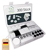 GREEN HOME Möbelgleiter Box | Filzgleiter Set | 300-teilig – Möbelgleiter & Antirutsch Pads selbstklebend – Bodenschutz für Stuhl, Tisch & Möbel | Kratzschutz für Parkett, Laminat & Fliesen