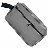 Kulturbeutel - Waschtasche - Reisetasche - Pflegetasche - Kosmetiktasche - Spielzeugtasche, grau, Kulturbeutel