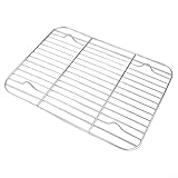 Edelstahl für Back- und Kühlgitter für optimale Küchenleistung (26 x 20 x 2,5 cm)