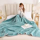 Waschbare Daunendecke, Hautdecke, Federdecke, Einzeldaunendecke, Daunendecke, dünne Haut, Bettdecke (Hellgrün, 150 x 200 cm)