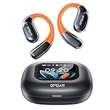 AI Übersetzer Kopfhörer in Echtzeit, Übersetzungskopfhörer für 134 Sprachen mit LCD Touchscreen, Open Ear Sprachübersetzer Kopfhörer, Kompatibel mit iOS & Android für Reisen, Business, Lernen