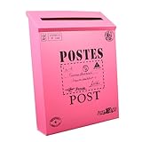 SAFIGLE Retro Briefkasten aus Langlebigem Eisenblech Multifunktionale Wanddekoration mit Klarer Beschriftung Inklusive Haken zum Aufhängen Vintage Postfach für Zuhause und Fotorequisiten