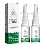 Herbal Spray Cleansing Lung,Nasenspray,Lungenreinigungsspray,Natürlich Lungenreinigung Sprays,Lung-Detox-Spray-Medivita,Nasen Atmungshilfe Lungenspray,20ML (2 Stück)