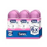 Sanex Roll On Invisible Dry (New Pack) pack of 6, 300 ml