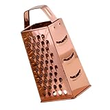 VANZACK Edelstahl Multifunktions käsereibe mit Flachem Griff Leichtes Küchengerät für Gemüse Obst und Käse Vielseitig Einsetzbar für Camping Picknick und Gastronomie