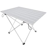 Mehrzweck-Rechteck-Tisch-Camping-Tische aus Aluminiumlegierung Klappbarer tragbarer stehender Stehtisch für Reisecamping(L)