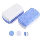 AONAT 2 Stück Doppelseitiger Bimsstein, Fußpflege, Hornhautentferner und -Wäscher, Set für Hornhautentfernung und -Reinigung, für Pediküre und Glatte, Weiche Füße und Körperhaut