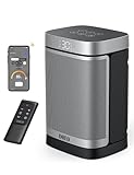 Dreo Heizlüfter Energiesparend Leise, 1500W mit Fernbedienung, 70° Oszillierend, WLAN Alexa & Google Assistant, 12-Std-Timer, 3 Modus 3 Geschwindigkeit, PTC Keramik Heizlüfter Klein, Atom One S
