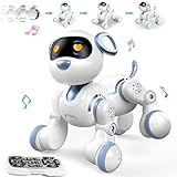 NMM Roboter Spielzeug für Kinder, Programmierbarer Roboter Hund mit Berührungssensoren und Fernsteuerung, Tanz und Musikfunktionen,Roboter Hund Spielzeug ab 3, 4, 5, 6, 7, 8 Jahren