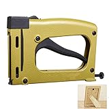 Robuste Hand-Tacker mit 1000 Heftklammern, ideal für Bild- und Kunstrahmenindustrie, manueller Nagelnagler, Tacker, 200 x 125 x 30 mm