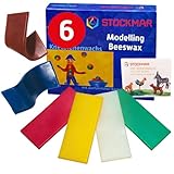 Stockmar 51000 - Knetbienenwachs, 100 x 40 mm, 6 Farben