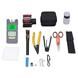 XTEVU Fibertikum -Werkzeuge Kit, optische Leistungsmesser -70 bis +10 dbm, visuelle Fehler Locator 7 Wellenlängen, Faser -Optik -Cleaver -Stripper -Set