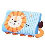 Schlummerkids Kissen, 45X27CM Calmly Kinderkissen, Niedliche Tiere Schlummerkids Kinderkopfkissen, Ergonomisches Kuschelkissen Kinder, Atmungsaktiv Komfortkissen Kinder, für Junge & Mädchen